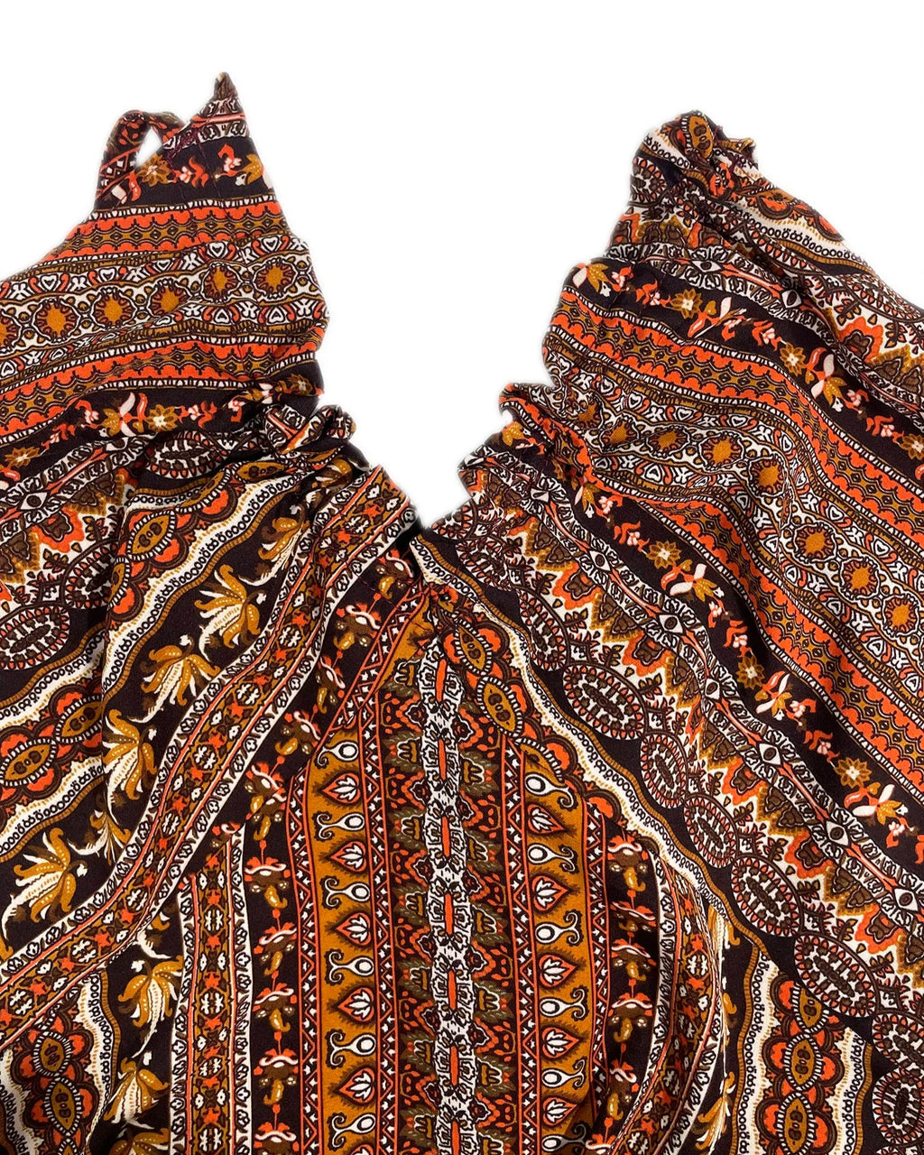 Women's Summer Ethnic Pattern Backless Split Thigh Dress