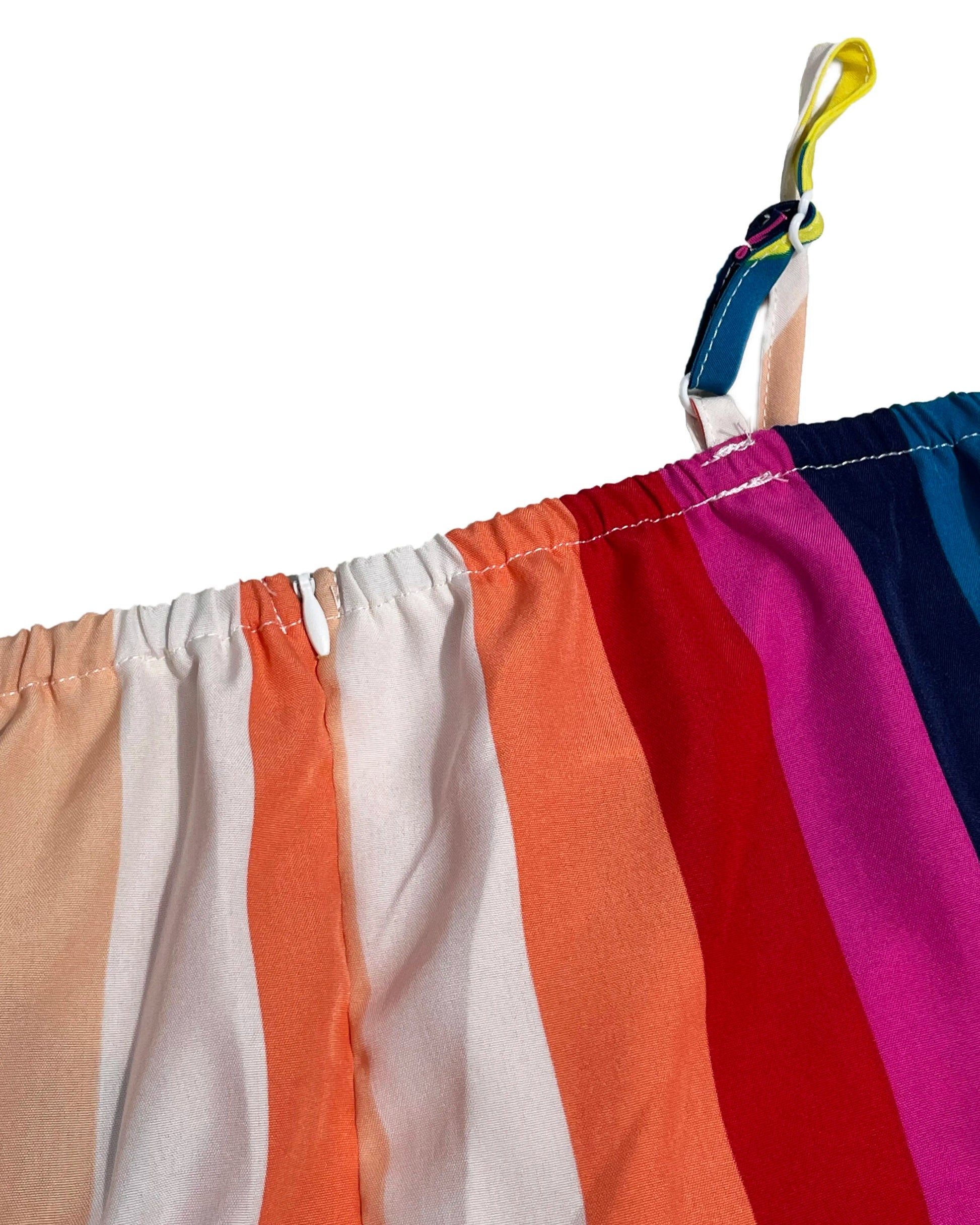 Women's Summer Ethnic Pattern Backless Split Thigh Dress