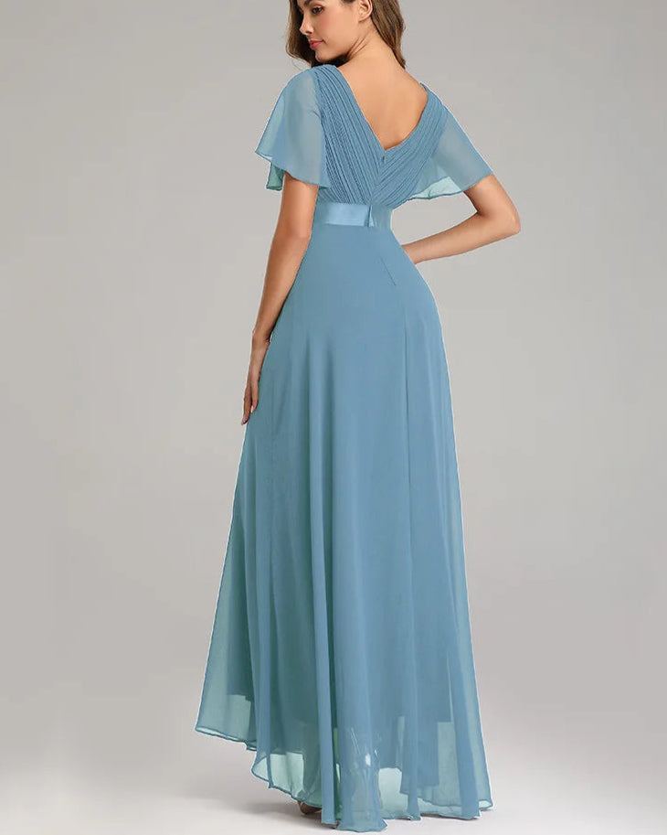 Elegant Plus Size Chiffon Evening Dress A-Line Style